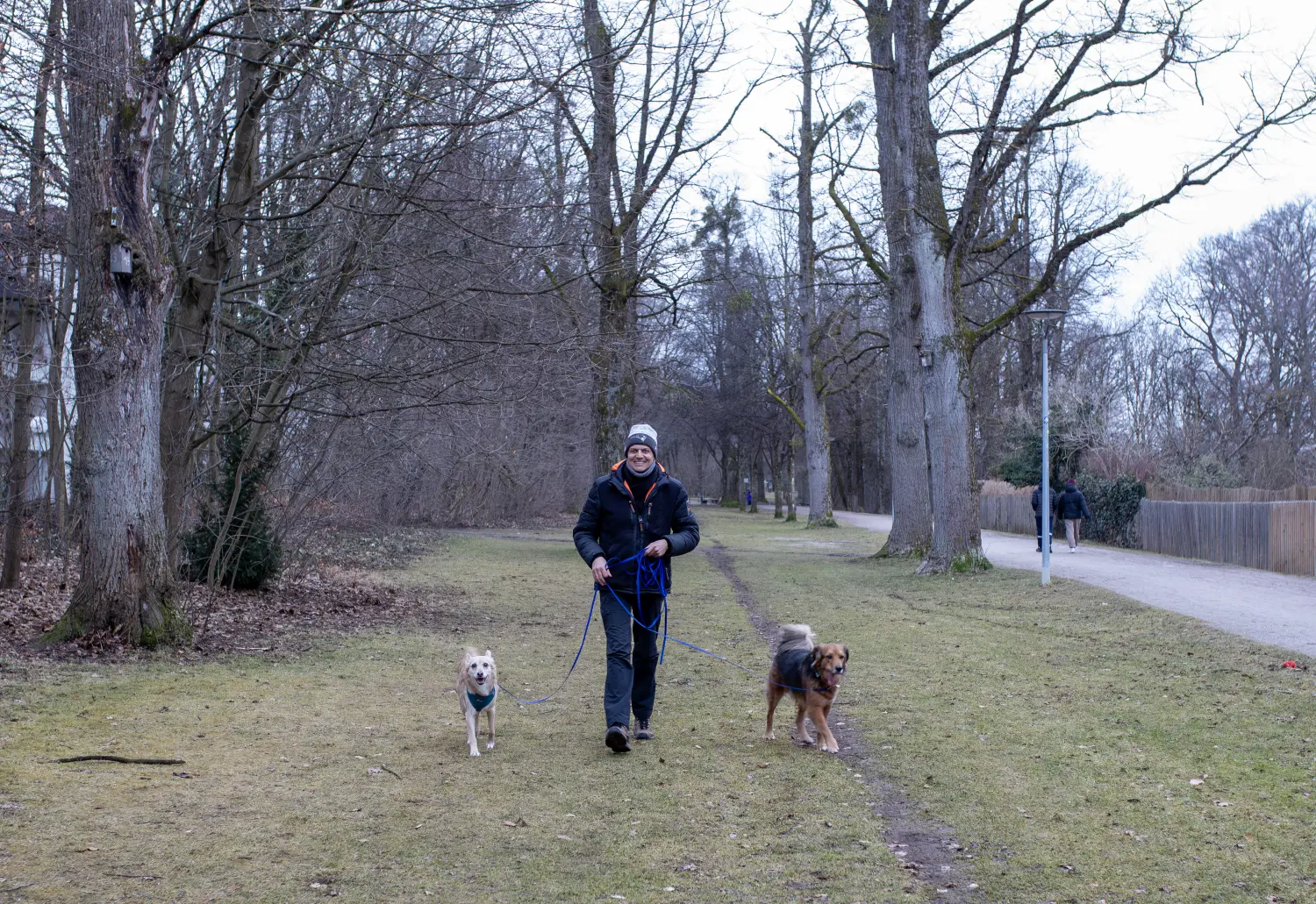 Paulchens_Hundeschule / Hunde-und Tierfotografie - Hundetraining und Fotografie - Ralf Willing geht mit den Hunden spazieren